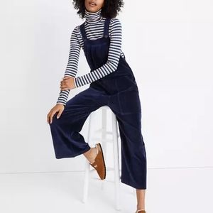 Madewell text and thread corduroy overalls